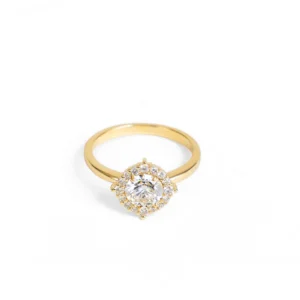 Solitario Round Pavé